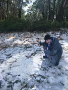 A tiny snowman!