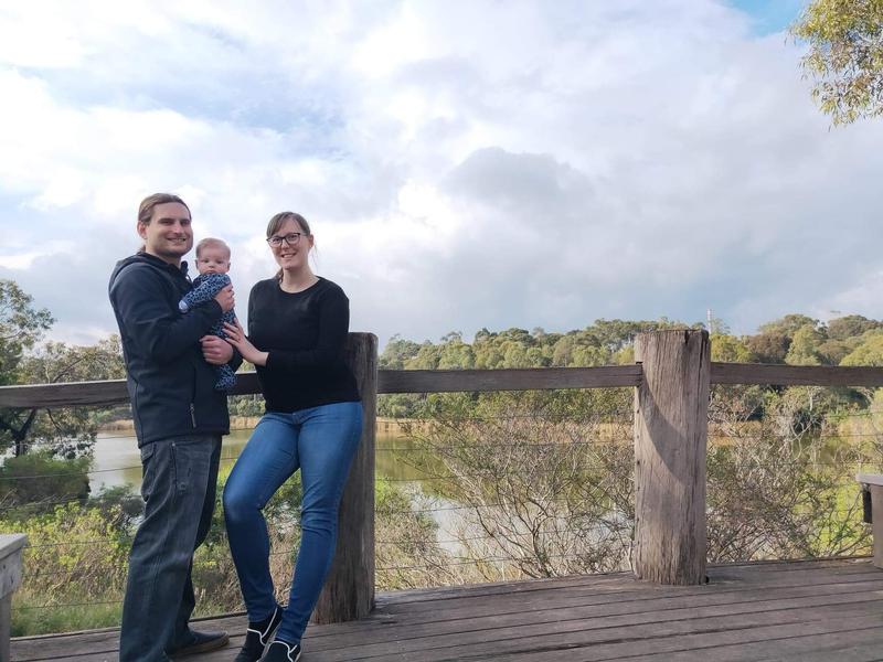 family photo at Newport Lakes